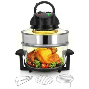 Fritadeira Elétrica AirFryer 17L com Tigela de Vidro, 1200W 110V, NutriChef, Preta
