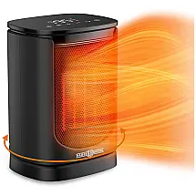 Aquecedor Elétrico Portátil Silencioso e com Aquecimento Rápido, 900 1500W, 110v, PARIS RHÔNE PE HE010, Preto