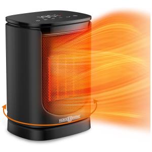 Aquecedor Elétrico Portátil Silencioso e com Aquecimento Rápido, 900 1500W, 110v, PARIS RHÔNE PE HE010, Preto