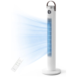 Ventilador de Torre com Controle Remoto, 3 Modos e Temporizador de 24 Horas, 110v, G OCEAN GFTF4502 US, Branco