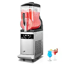 Máquina de Slush Raspadinha VEVOR XN120B 12L Tanque Único Comercial 48 Copos Inox