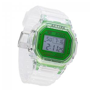 Relógio Digital Masculino Activa Retro X - 44,5 mm. Transparente ACW424-008