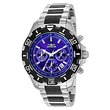 Relgio masculino especializado 46 mm. Ao. Preto 6408