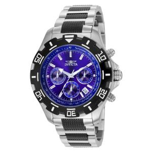 Relgio masculino especializado 46 mm. Ao. Preto 6408