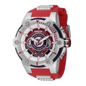 Relgio masculino MLB Washington Nationals - 51,5 mm. Ao. Vermelho 43508