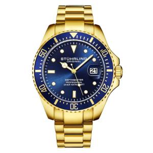 Relógio Masculino Stuhrling Aquadiver 3950 Quartzo 42mm, Dourado