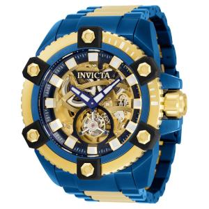 Relógio Masculino Automático Reserve, Invicta 33808, Azul e Dourado