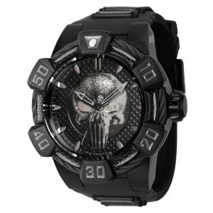 Relógio Masculino Analógio Automático 52mm, Invicta Marvel Punisher 41018, Preto