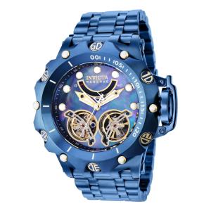 Relgio masculino Reserve Venom Automtico com mostrador em madreprola - 51mm. Azul Escuro 36018