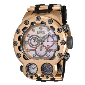 Reserve Bolt Zeus Magnum Swiss Ronda 5050.E Relgio masculino calibre com mostrador madreprola - 52 mm. Preto. Cqui