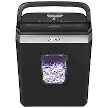 Fragmentadora de Papel 6 Folhas com Corte Transversal, 110V, ATIVA A06CC19, Preto
