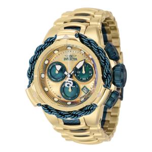 Relógio Masculino Subaqua Alpha com Mostrador em Madrepérola, Invicta 43218, Dourado e Verde