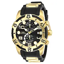 Relógio Masculino Bolt, Invicta ZG24218, Preto e Dourado