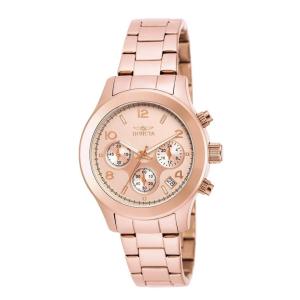 Relógio Feminino de Quartzo Angel, Invicta ZG 19218, Ouro Rosa