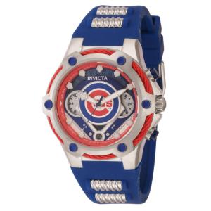 Relgio unissex MLB Chicago Cubs - 40 mm. Ao. Azul 43518
