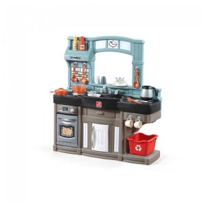 Cozinha de Brinquedo Realista com 25 Peças para Crianças de 3 Anos ou Mais, Step2, Azul