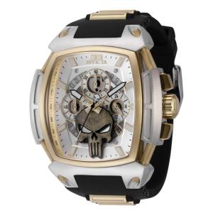Relógio Masculino Marvel Punisher, Invicta 37618, Preto e Dourado