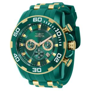 Relgio Pro SCUBA Masculino - 50mm. Ouro. Verde 40718