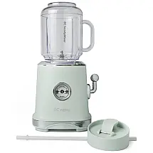 Liquidificador Retrô ECretro Verde 300W Copo Portátil 600 ml 2 Velocidades 110V