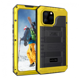 Capa para Iphone 13 Pro Max com Protetor de Tela Embutido e à Prova dÁgua, Mitywah, Amarela