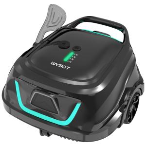 Aspirador de Piscina Robótico sem Fio WYBOT A1, Limpeza Automática com 120 Minutos de Autonomia, Filtros Duplos, Indicador LED.