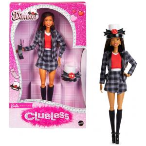 Boneca Barbie Signature Clueless Dionne colecionável terno xadrez preto e branco cartola e celular 2025
