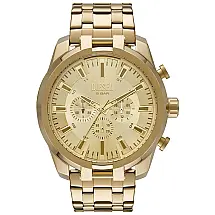 Relógio Masculino Analógico de Quartzo com Pulseira de Aço Inoxidável e Cronógrafo, Diesel DZ4590, Dourado