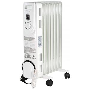 Aquecedor Elétrico a Óleo com Termostato Ajustável e 3 Níveis, 1200W, 110v, COMFORT ZONE CZ7007J, Branco