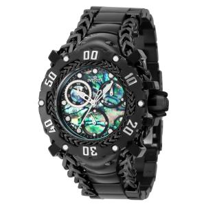 Relgio feminino Gladiator com mostrador de abalone - 43,2 mm. Preto 41128