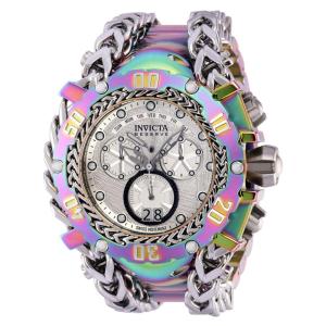 Relógio Masculino Reserve Gladiator com Mostrador Meteorito, Invicta 37128, Prata e Iridescente