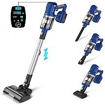 UMLo Aspirador de Pó sem Fio Potente 265W 25 kpa até 60 Min de Ação, 110V, Azul