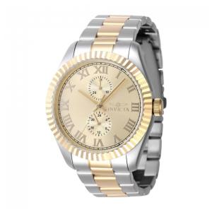 Relógio Masculino Invicta Specialty - 43mm, Ouro e Aço Inoxidável (Modelo 47428)