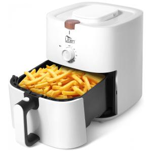 Fritadeira Elétrica AirFryer 4L com Temperatura Ajustável e Desligamento Automático, 110V 1500W, Uten, Branca