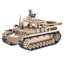 Kit de Construção Tanque Panzerkampfwagen IV com 559 Peças, COBI, Bege