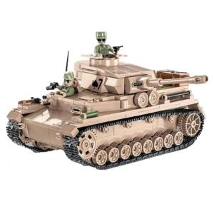 Kit de Construção Tanque Panzerkampfwagen IV com 559 Peças, COBI, Bege