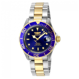 Relógio Masculino Automático Invicta Pro 40mm em Aço Inoxidável e Detalhes Dourados