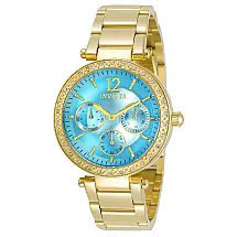 Relógio Feminino com Pulseira de Aço Inoxidável Invicta Angel, Ouro 29928