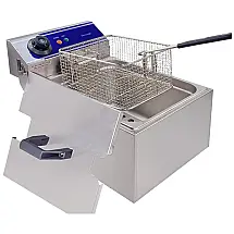 Fritadeira Elétrica Profissional 10 Litros de Capacidade, Aço Inoxidável, 110V 2000W, DULONG