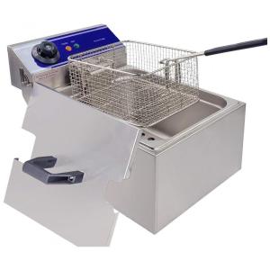 Fritadeira Elétrica Profissional 10 Litros de Capacidade, Aço Inoxidável, 110V 2000W, DULONG