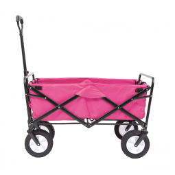 Carrinho Dobrável para Camping e Jardim, Capacidade 70kg, MAC SPORTS, Rosa