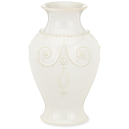 Vaso de 20 cm em Cerâmica Stoneware, Lenox French Perle, Branco
