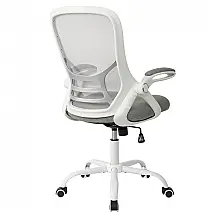 Cadeira de Escritório Ergonômica Giratória e Ajustável com Apoio 3D, Branca, HYLONE, Branco