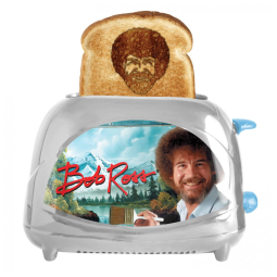 Torradeira 2 Fatias com Tema BobRoss, Termostato Ajustável e Fácil de Limpar, 110V 650W, BobRoss
