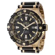Relgio Masculino Bolt Automtico - 54mm. Ouro. Preto 38138