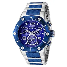 Relógio Masculino de Quartzo Speedway, Invicta 40238, Azul e Prata