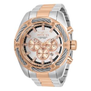 Relógio Masculino Analógico de Quartzo 52mm, Invicta Bolt 31438, Ouro Rosa e Prata