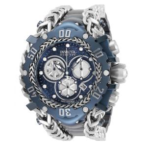 Relógio Masculino Reserve Gladiator, Invicta 34438, Prata e Azul Escuro