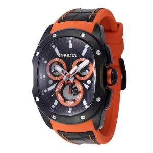 Lupah Revolution 2.0 Swiss ETA G10.212 Calibre Relógio Masculino - 41,5 mm. Laranja. Preto 45438