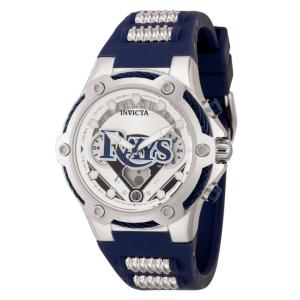 Relgio unissex MLB Tampa Bay Rays - 40 mm. Ao. Azul 43538