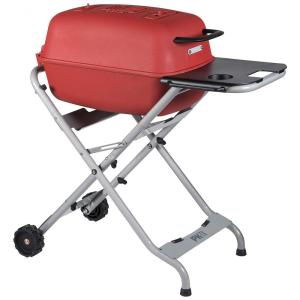 Churrasqueira a Carvão Portátil com Rodas e Mesa Auxiliar, PK GRILLS PKTX RSB X, Vermelho